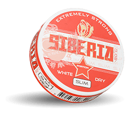 Siberia Slim Extremely Strong White Dry Portion Snus