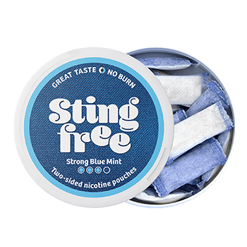 stingfree strong blue mint nicotine pouches
